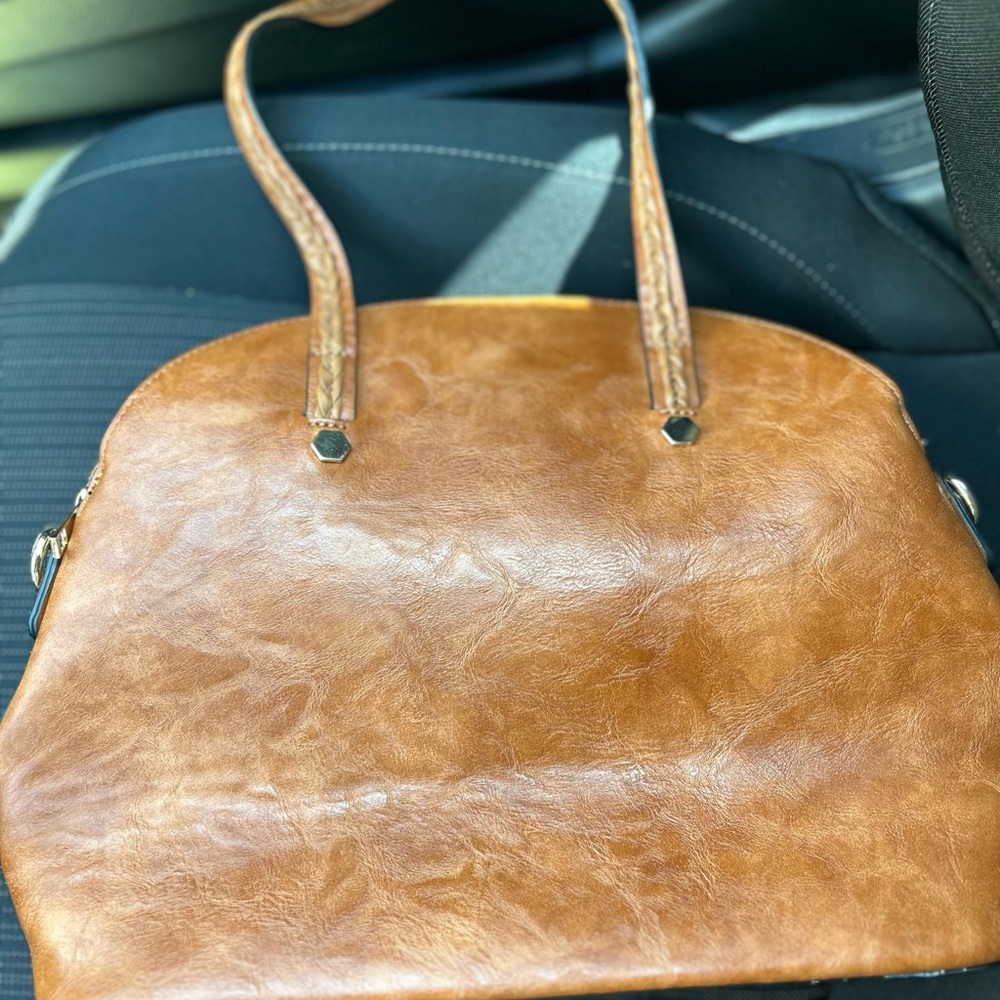 Mellow World Brown Leather Handbag